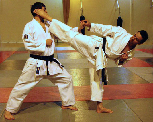 Ura Mawashi Geri Jacky et Olivier Ura Mawashi Geri Jacky et Olivier